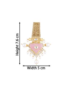 Kundan Elegant Designer Amrapali Pink Earrings 3