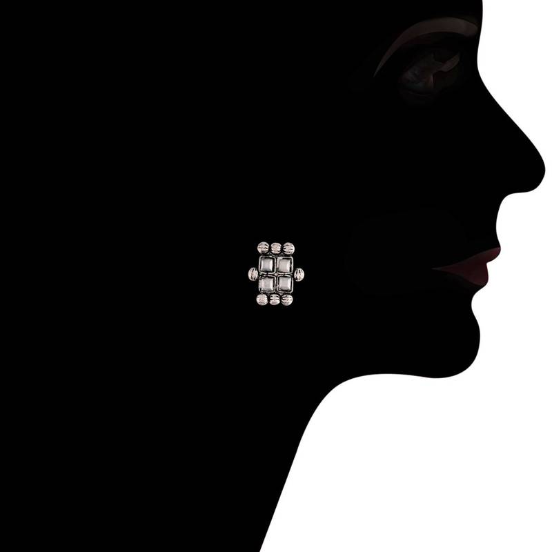 South Indian Stylish Pearl Work Long Necklace With Earrings For Women & Girls 