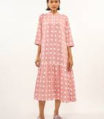 Pink printed rayon party-wear-kurtis