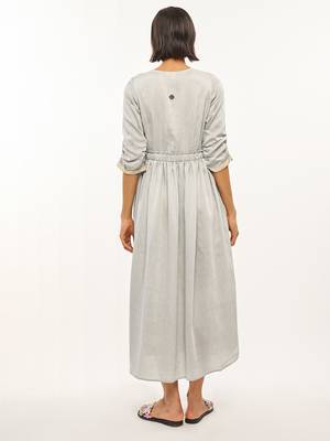 Grey printed rayon party-wear-kurtis 4