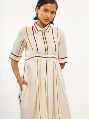 White printed rayon party-wear-kurtis 2