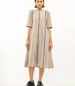 Grey printed rayon party-wear-kurtis