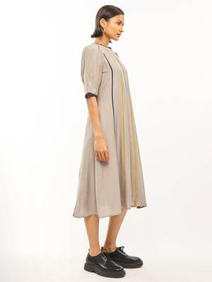 Grey printed rayon party-wear-kurtis 2