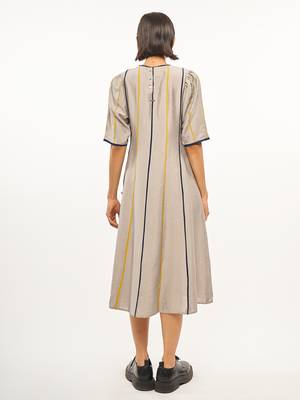 Grey printed rayon party-wear-kurtis 4