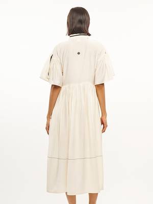 White plain rayon party-wear-kurtis 3