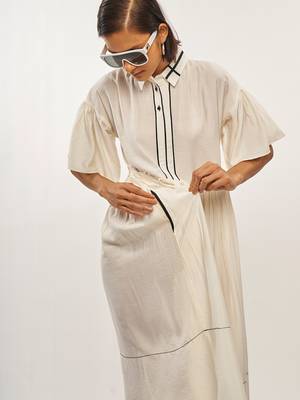 White plain rayon party-wear-kurtis 5