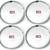 Stainless Steel Half Plates, Pack Of 6 (Pattern: Begi China, Length: 7 Inch, Depth: 2 Inch, Capacity: 500ML)