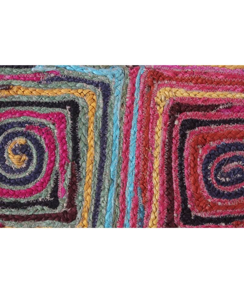 10x10 Ft Indian Handmade Multicolor Area Rug Outdoor Doormats Garden