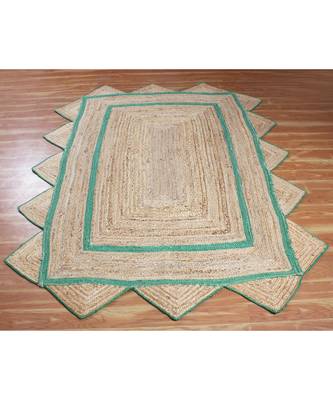 7x7 Ft Braided Jute Area Rug Indian Handmade Woven Rug Outdoor Doormats Jute Rug  Living Room Floor Rug  Boho Rug 1