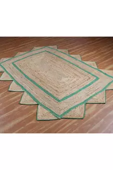 5x7 Ft Braided Jute Area Rug Indian Handmade Woven Rug Outdoor Doormats Jute Rug  Living Room Floor Rug  Boho Rug