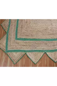 5x7 Ft Braided Jute Area Rug Indian Handmade Woven Rug Outdoor Doormats Jute Rug  Living Room Floor Rug  Boho Rug
