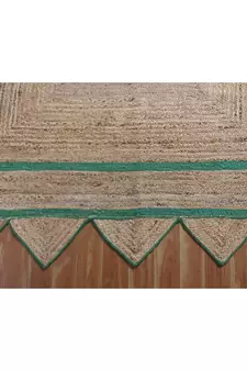 4x7 Ft Braided Jute Area Rug Indian Handmade Woven Rug Outdoor Doormats Jute Rug  Living Room Floor Rug  Boho Rug
