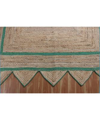 4x4 Ft Braided Jute Area Rug Indian Handmade Woven Rug Outdoor Doormats Jute Rug  Living Room Floor Rug  Boho Rug 5