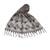 Designer Cotton Scarf With  Floral Patch work and Delicate leave shape embroidery  and Beautiful Fringes  Purplish Grey