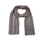 Specially Carfted Cotton and Net Hijabs/ stole  With Tiny Diamonds and Intricate Machine Embroidery  Light Purple