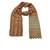 Specially Carfted Cotton and Net Hijabs/ stole  With Tiny Diamonds and Intricate Machine Embroidery  Light Orange