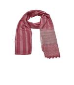 Specially Carfted Cotton and Net Hijabs/ stole  With Tiny Diamonds and Intricate Machine Embroidery  Pink