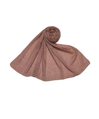 Preminum Cotton  Classy Plain Stole/ Hijab  With Little bit of Sparkle  Peach 3