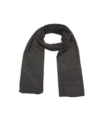 Preminum Cotton  Classy Plain Stole/ Hijab  With Little bit of Sparkle  Dark Grey 1