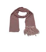 The Feather Collection  Simple Stole with Soft Feathers atteched to it  Light Purple