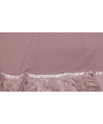 The Feather Collection  Simple Stole with Soft Feathers atteched to it  Light Purple 4