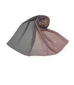 Trendy Ombre Collection  Hijab/ Stole with 2 colours blending in with each other  Purple & Grey
