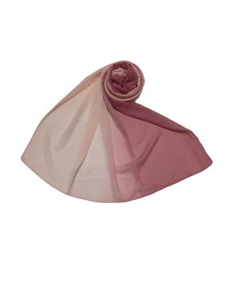Trendy Ombre Collection  Hijab/ Stole with 2 colours blending in with each other  Pink 1