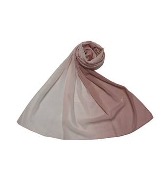 Trendy Ombre Collection  Hijab/ Stole with 2 colours blending in with each other  Mauve Pink 1