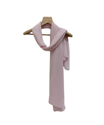 Best Quality Chiffon Stole  The Most Graceful Chiffon Plain Stole  Light Pink 1