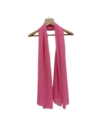 Best Quality Chiffon Stole  The Most Graceful Chiffon Plain Stole  Pink 2