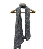 Adorable Crinkle Cotton Stole/ Hijab  With Digital Print of Cute Butterflies on the Entire Stole  Grey