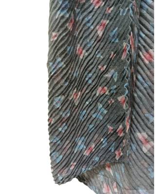 Adorable Crinkle Cotton Stole/ Hijab  With Digital Print of Cute Butterflies on the Entire Stole  Grey 4