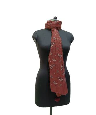 Classy Soft Cotton Hijab/ Stole  With Pretty Looking Digital Print and Cute Little Pompoms  Light Maroon 1