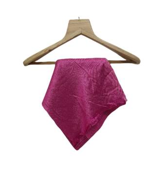 Sparkling Shimmer Stole/ Hijab  Plain Shimmer Stole with Nice Thread Fringes  Magenta 3