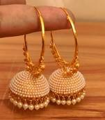 White jhumkas