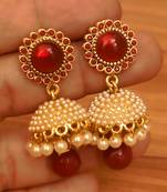 Red jhumkas