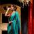 Handloom Firozi Katan Silk Banarasi Saree with Blouse Piece