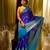 Royal Blue Pure Banarasi Matka Silk Saree with Blouse Piece