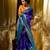 Royal Blue Pure Banarasi Matka Silk Saree with Blouse Piece