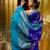 Royal Blue Pure Banarasi Matka Silk Saree with Blouse Piece