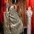 Banarasi Turquoise Blue Tissue Saree with Blouse Piece