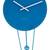 8145bl-FLYING TIME Funky Blue Clock with Pendulam