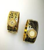 Black Golden Thewa Work Bangle