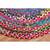 7x7 Ft Outdoor Doormats Cotton Chindi Rug Indian Handmade Round Area Rug  Dining Room Multicolor Rug  Woven Carpet