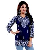 DIGITAL PRINT Faux Crepe Ladies Short Tunic