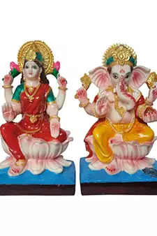 ESVAR STONECRAFT Kamal Laxmi Ganesh Murti