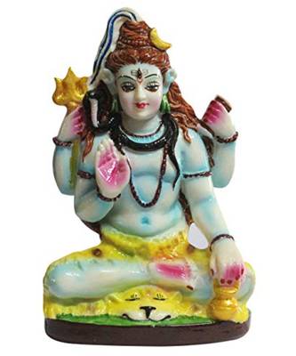 Esvar Stonecraft Hand Made Polyresin Shankar Ji / Shiv Ji Idol. 1