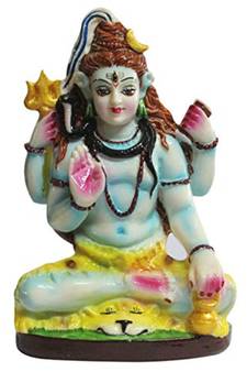 Esvar Stonecraft Hand Made Polyresin Shankar Ji / Shiv Ji Idol.