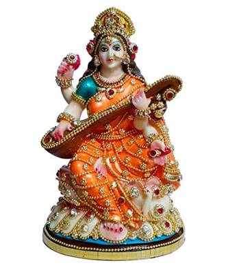 ESVAR STONECRAFT Saraswati Ji Murti | Goddess Saraswati Idol | Maa Sharda Murti 1