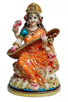 ESVAR STONECRAFT Saraswati Ji Murti | Goddess Saraswati Idol | Maa Sharda Murti